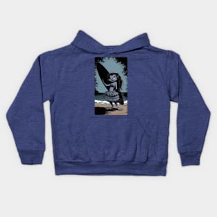 surfer girl Kids Hoodie